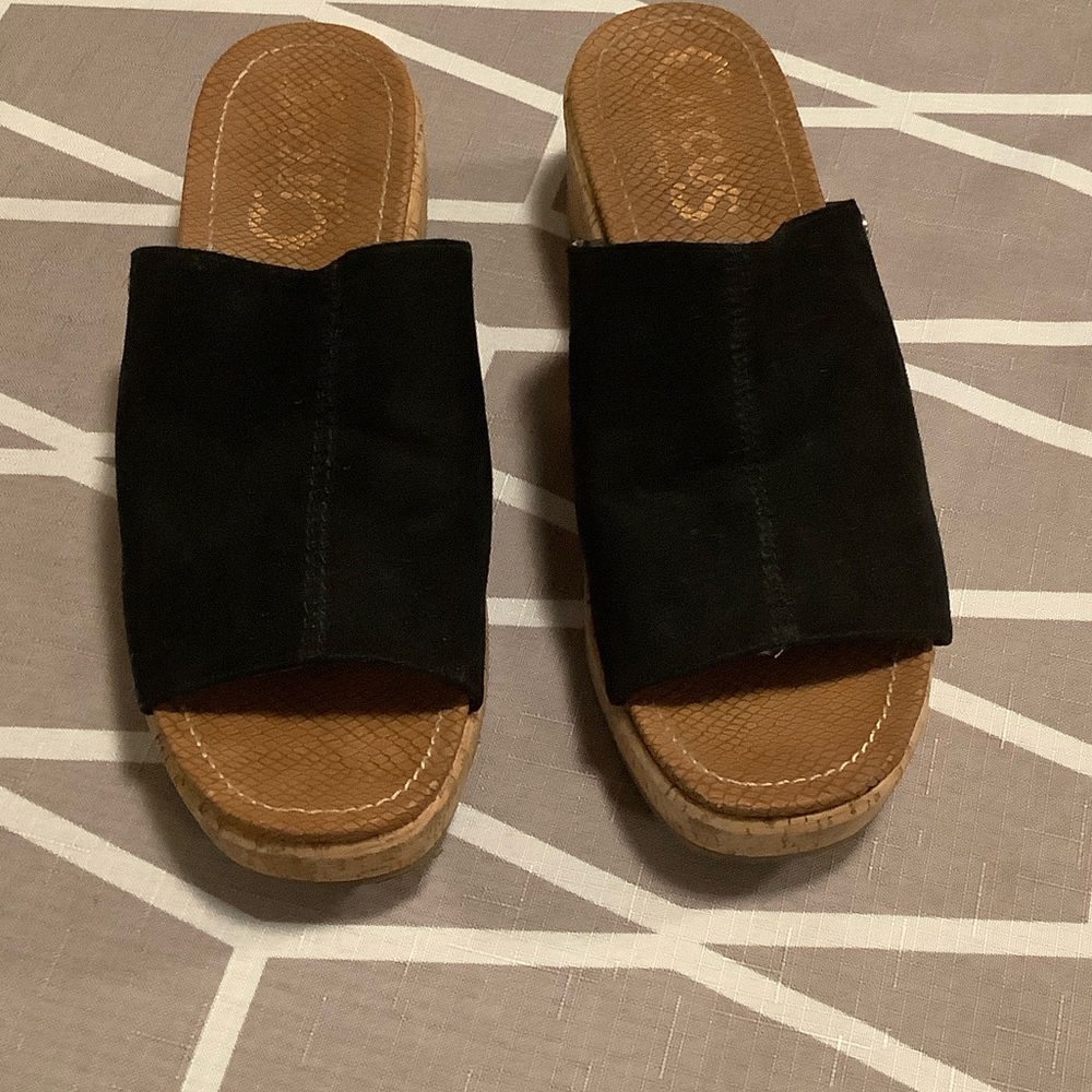 Circus by Sam Edelman Black Suede Mules